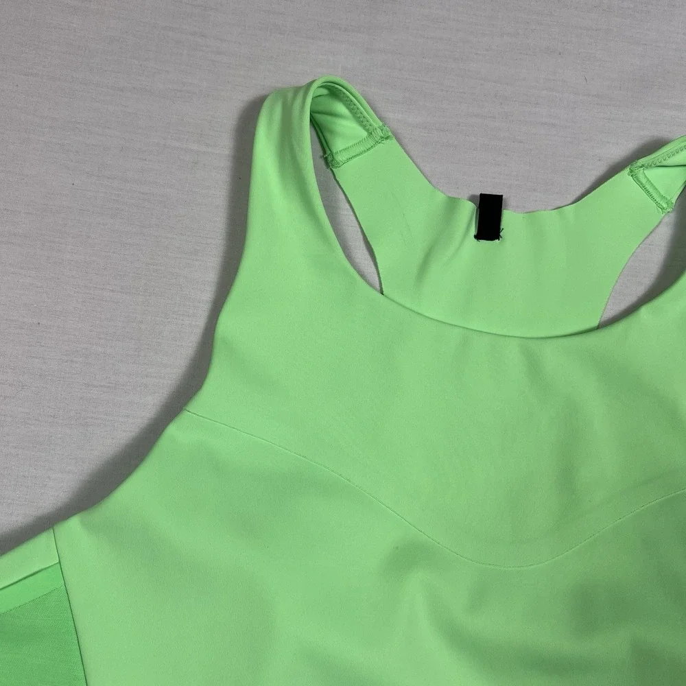 Brooks Sports Bra Women's‎ 40 C/D Drive 3 Pocket Run Green Athletic Breathable